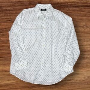Nordstrom Extra Trim‎ Fit White
Button Down Shirt 17.5 32/33
Mens Cotton NWOT